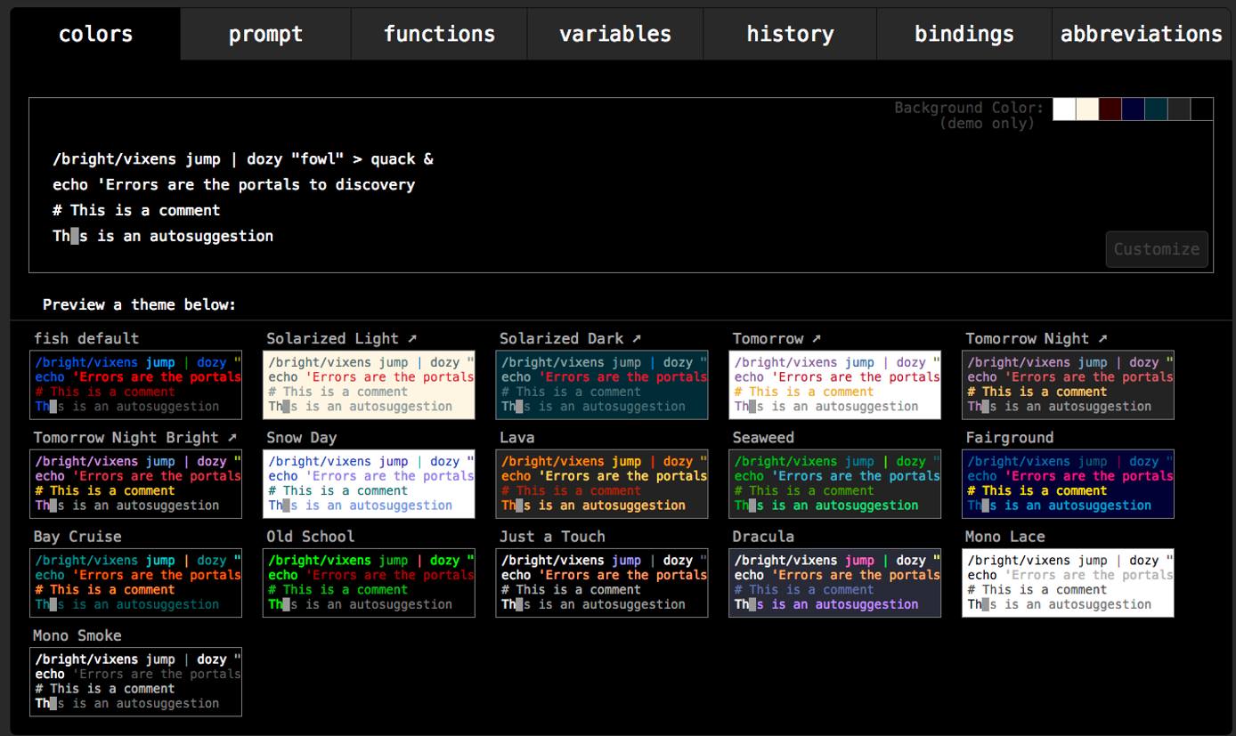 Customized Fish Shell Configuration File